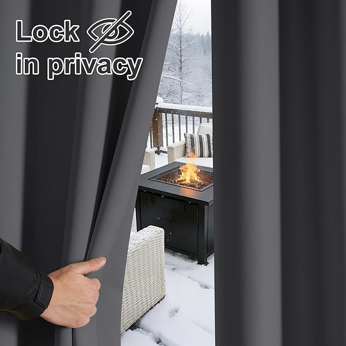 RYB HOME Pergola Curtains Outdoor - Image 3