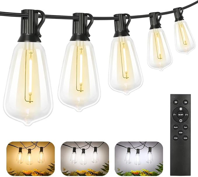 Brightever Dimmable Outdoor String Lights by Brightever