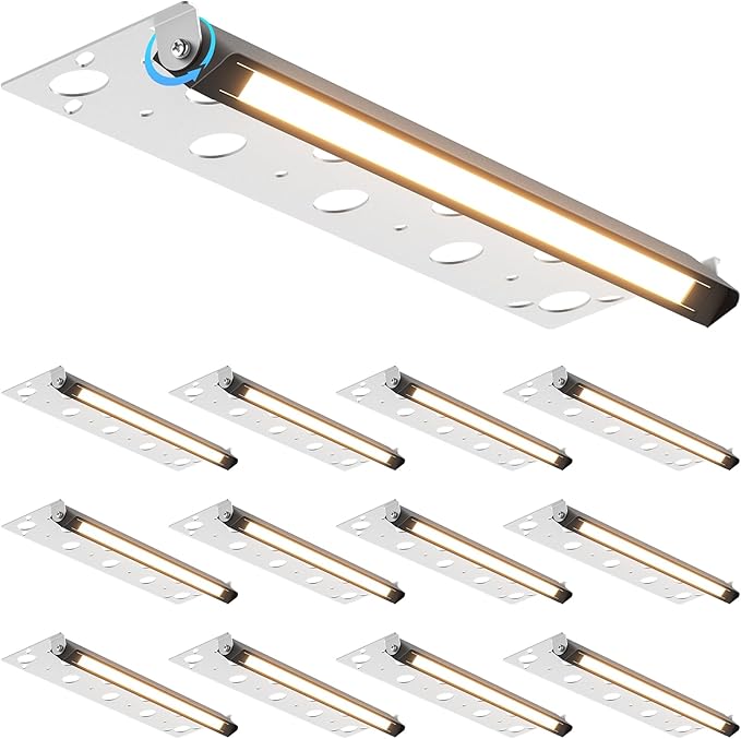 SUNVIE 12 Inch LED Hardscape Lighting 2700K Soft White Retaining Wall Lights 7W by SUNVIE
