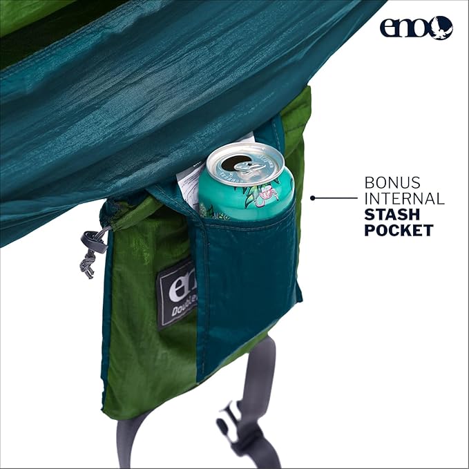 ENO, Eagles Nest Outfitters DoubleNest Lightweight Camping Hammock, 1 to 2 - Image 3