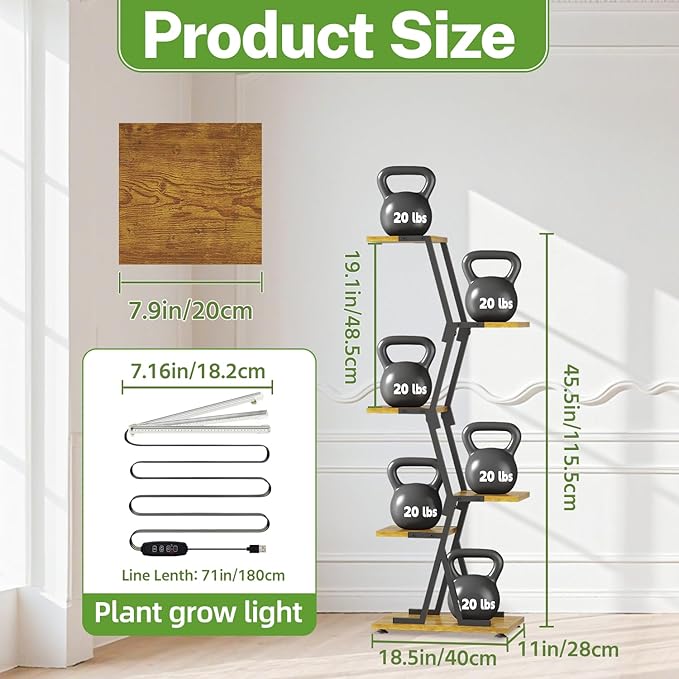 iDavosic.ly 5 Tier Indoor Plant Stand - Image 4