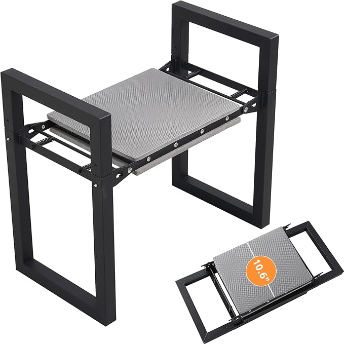 Garden Kneeler and Seat Heavy Duty 500lbs, Anti-Tip Gardening Stools by Unknown