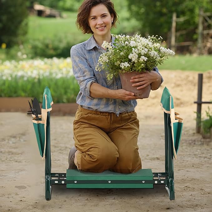 VEVOR Garden Kneeler and Seat Heavy Duty, Portable Garden Stool - Image 2
