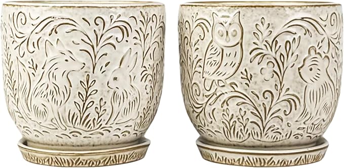Decorative Ceramic Planter Pot by Claybourne