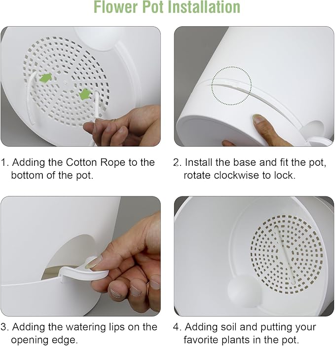 12 inch Large Self Watering Pots - Image 5