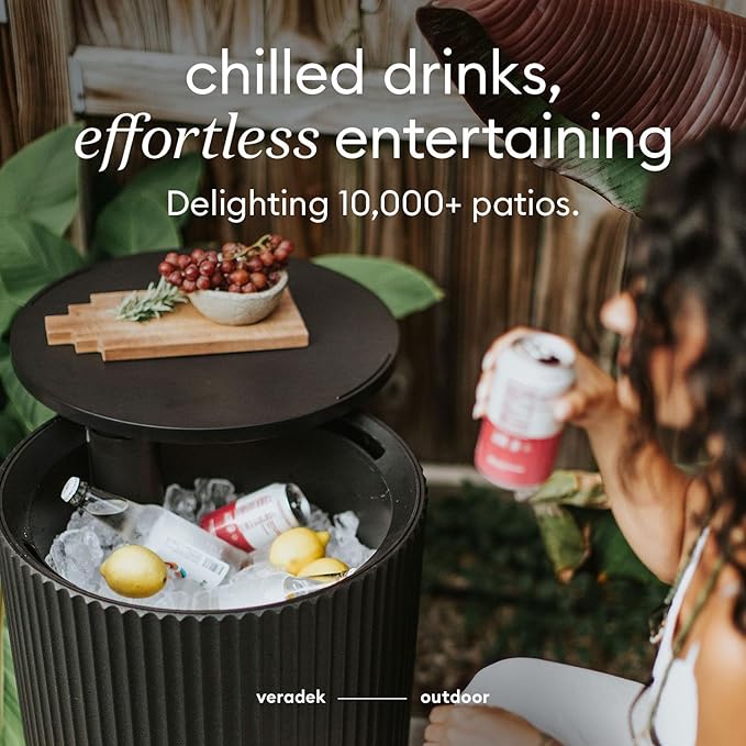 Veradek Outdoor Cooler Side Table - 2 in 1 - Image 7