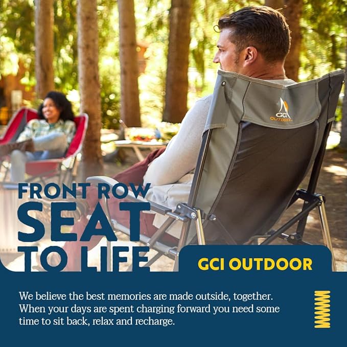 GCI Outdoor Roadtrip Rocker Camping Chair | Portable, Folding Rocking Chair - Image 6