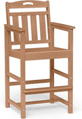 Ciokea Heavy Duty Bar Height Chair, 380lbs Outdoor Adirondack Tall Bar Chair by CIOKEA