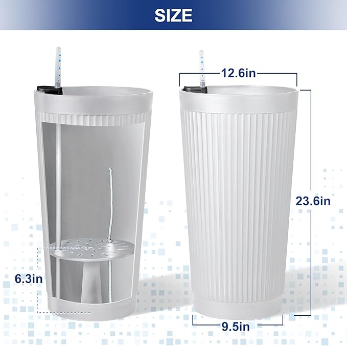 FENCY 2Pack 24IN Self Watering Planter - Image 2