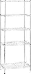 Amazon Basics 5-Shelf Adjustable Storage Shelving Unit by AmazonBasics