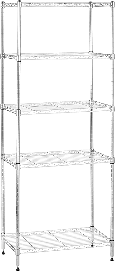Amazon Basics 5-Shelf Adjustable Storage Shelving Unit by AmazonBasics