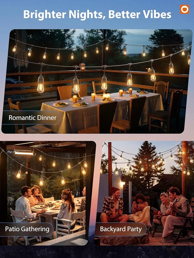 addlon 96FT LED Outdoor String Lights - Image 7