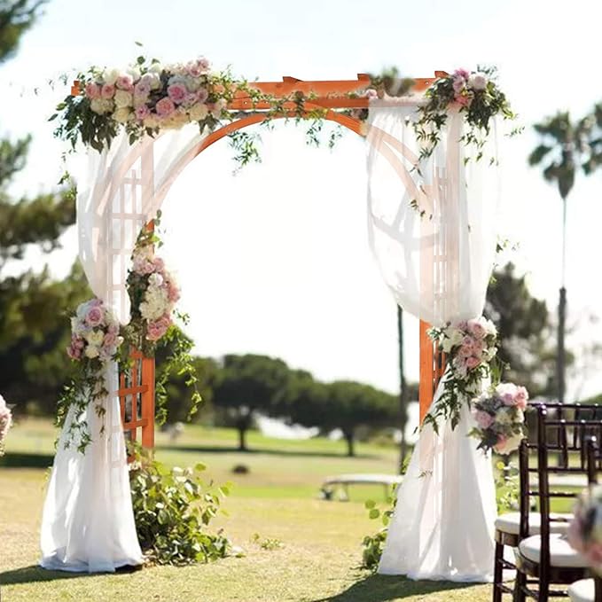 VINGLI 85in Wooden Arbor, Wedding Arch - Image 2