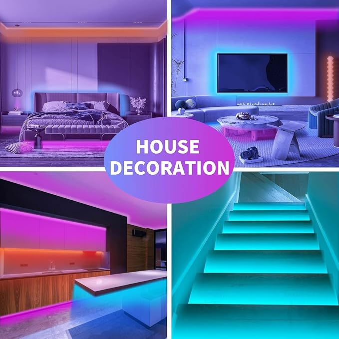KSIPZE Led Lights for Bedroom 48ft Led Strip Lights - Image 6
