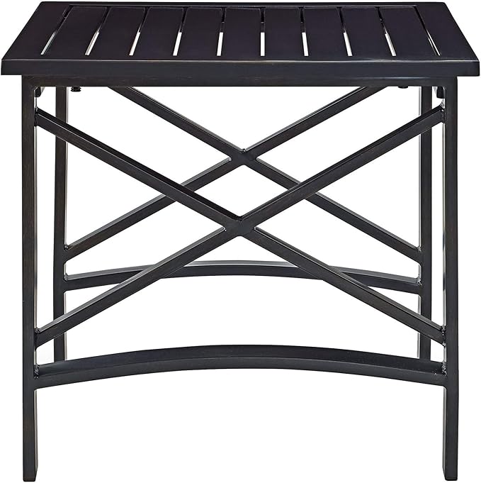 Crosley Furniture Kaplan Weather Resistant Metal Outdoor Side Table - Image 4