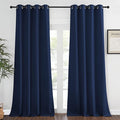 NICETOWN Blackout Navy Blue Curtains 120 inch Length by NICETOWN