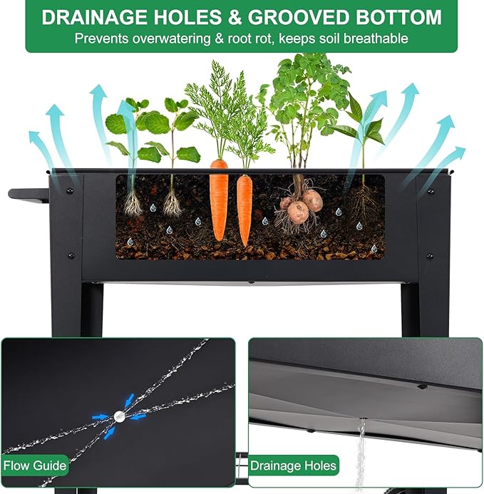 Elevated 32" Tall Raised Garden Bed - Image 5