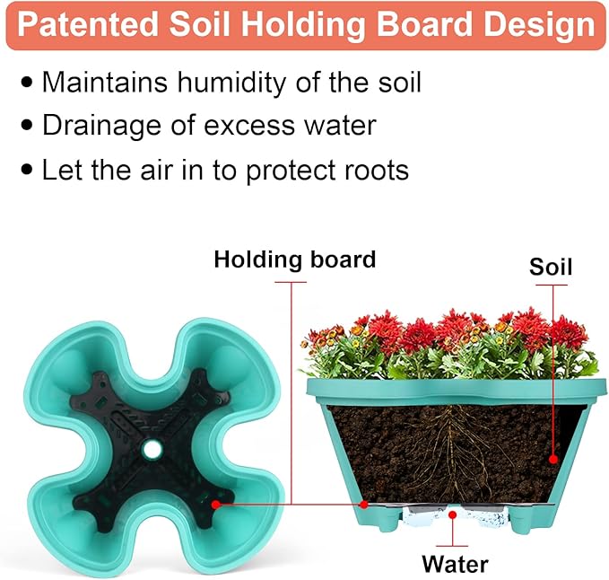 GameXcel Vertical Planter 5 Tier Stackable Planters Garden Planters Strawberry - Image 3