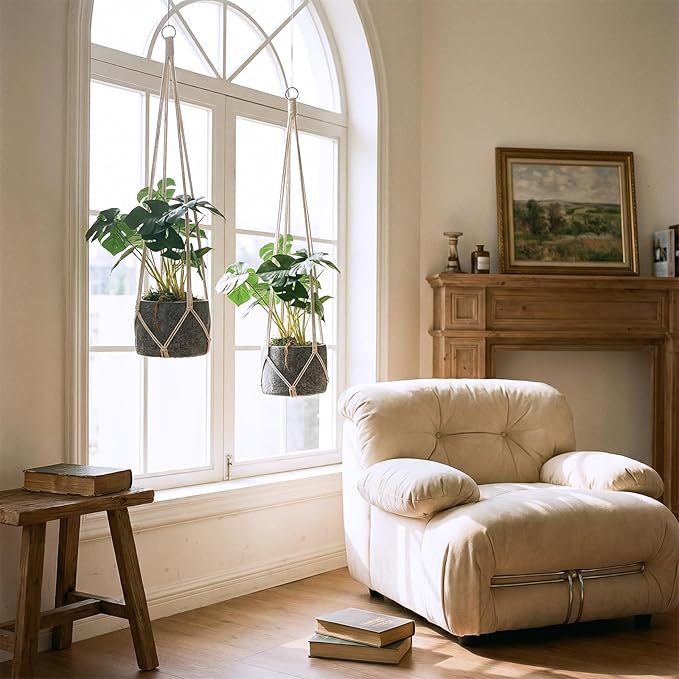 2 Pcs Hanging Planter Macrame Plant Hanger - Image 6