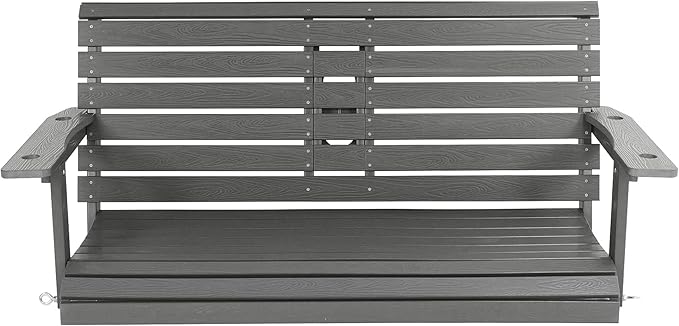 Poly Lumber 2-Seat Porch Swing, HIPS 4.5-Feet Bench Swing - Image 9