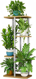LINZINAR Plant Stand Indoor 4 Tier 5 Potted Multiple Plant Shelf Stands by LINZINAR