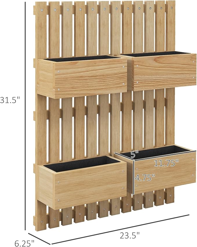 Outsunny 4 Box Raised Garden Bed - Image 7