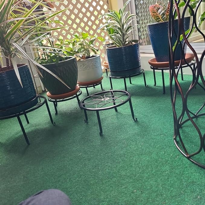 5 Pack Metal Plant Stands for Multiple Plant, Heavy Duty Flower Pot Stands for - Image 5