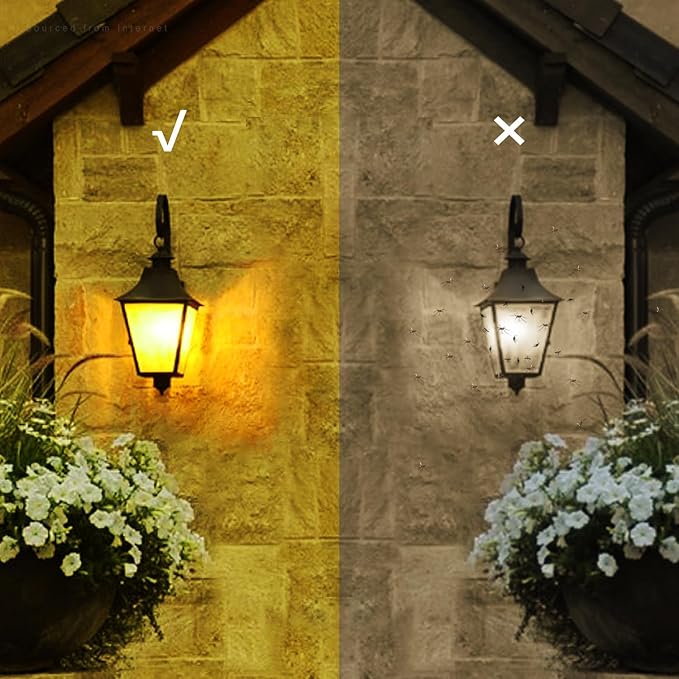 TORCHSTAR Yellow Dusk to Dawn Light Bulbs Outdoor, Sensor A19 LED Light Bulb - Image 4