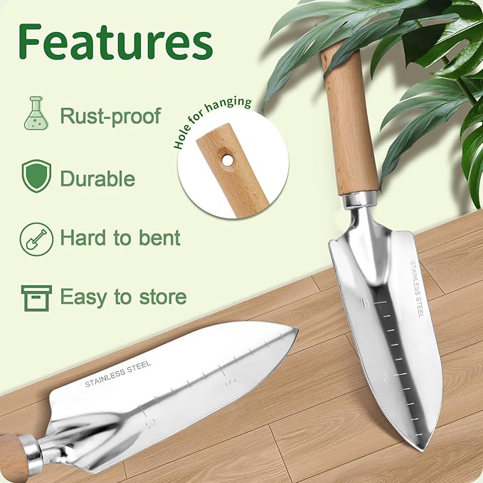 Garden Tool Set, 3 Pieces Gardening Kit - Image 7