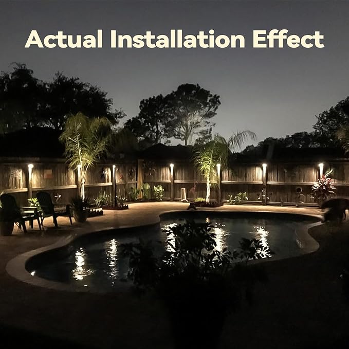 LEONLITE 12-Pack Update 5CCT LED Low Voltage Deck Lights, 180LM 3.74inch - Image 4
