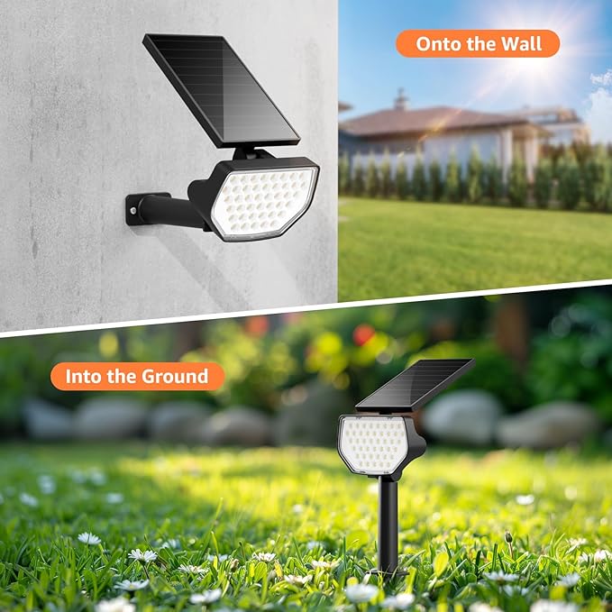 Lepro Solar Decorative Spot Lights 2 Pack, Cool White Modern Accent Lights - Image 7