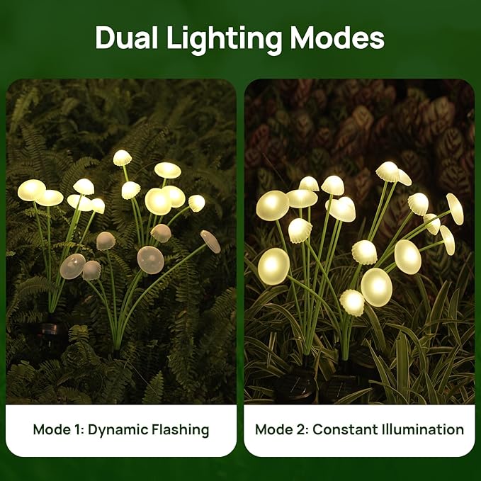 Solar Garden Lights, Waterproof Firefly Outdoor Decor - Image 4