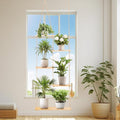 Hemp Rope Hanging Window Plant Shelf from Ceiling by Konload