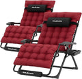 UDPATIO Oversized Zero Gravity Chair Set of 2, 29In XXL Patio Reclining Chair by UDPATIO