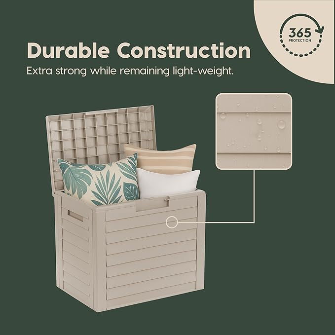 IRIS USA 35-Gallon Outdoor Deck Delivery Storage Box, Lockable & UV-Protected - Image 10