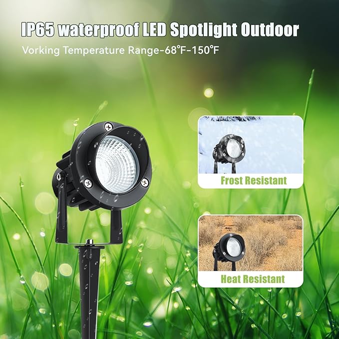 10W Dusk to Dawn Led Light 120V 3000K 1000lm Warm White Landscape Outdoor - Image 7