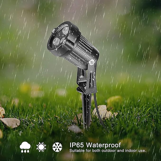 OurLeeme Lawn Flood Light Stake, 2-in-1 Waterproof Outdoor Remote Control - Image 3