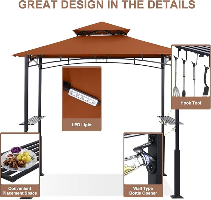 ABCCANOPY 8x5 Grill Gazebo - Image 6