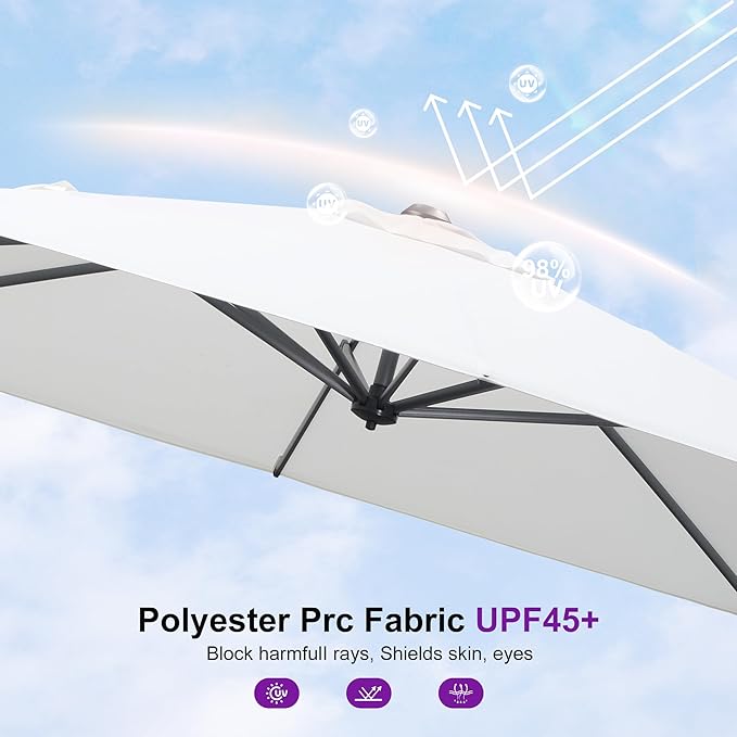 PURPLE LEAF 8' X 8' Patio Umbrella - Image 7