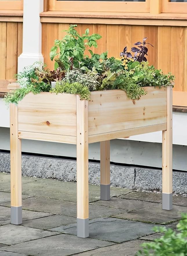 MIXC 331 lb Capacity Wooden Raised Garden Bed - Image 6