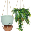 10 Inch Self Watering Hanging Pots, 2 Pack Hanging Planters by SwinDuck