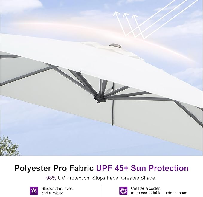 PURPLE LEAF 10'×10' Patio Umbrella - Image 6