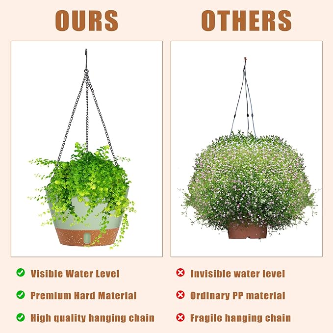 Amyhill 6 Pcs 8 Inch Hanging Planter - Image 4