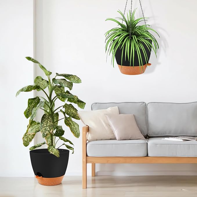 GARDIFE Large Hanging Planter, 12 inch Hanging planters - Image 4