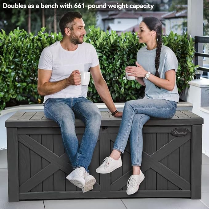 YITAHOME 150 Gallon Large Deck Box - Image 2