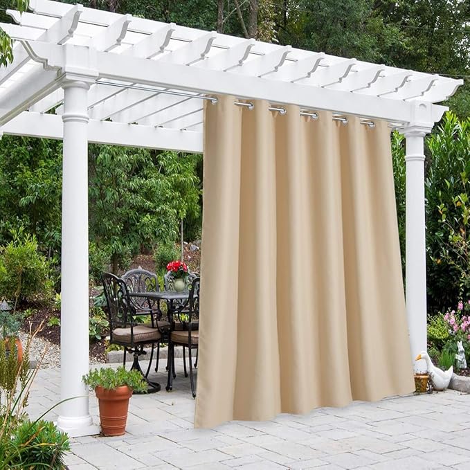 NICETOWN Outdoor Blind for Patio Waterproof, Rustproof Grommet Room Darkening by NICETOWN