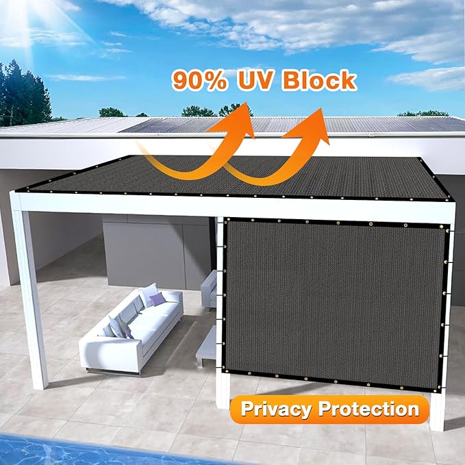 Artpuch Outdoor Pergola Shade Cover 6x16 FT Sun Shade Cloth - Image 3