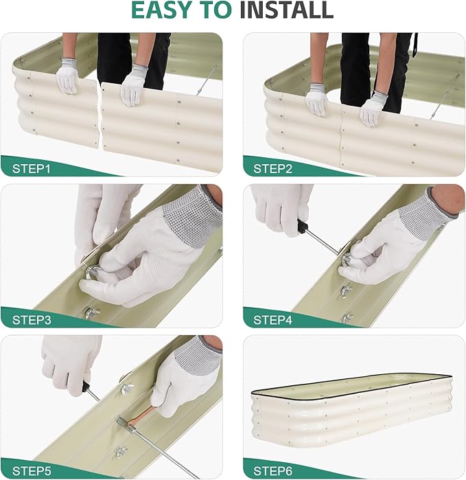 4 in 1 Galvanized Raised Garden Bed - Image 8