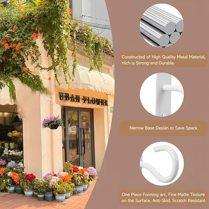 2Pack 4Inch Ceiling Hooks for Hanging Plant, Hanger for Indoor and Outdoor - Image 2