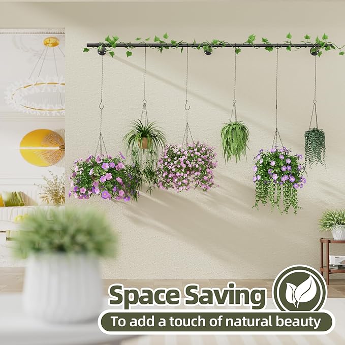 Plant Hanger Indoor 63 inch, Metal Planters Hanging Rod - Image 5